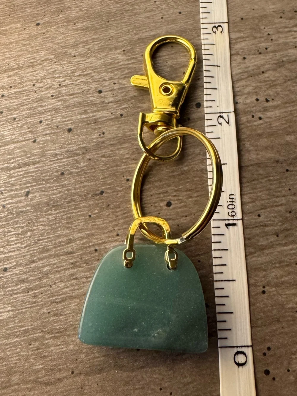 Hand Bag Keychain/Bag Charm with Gold Tone Hardware